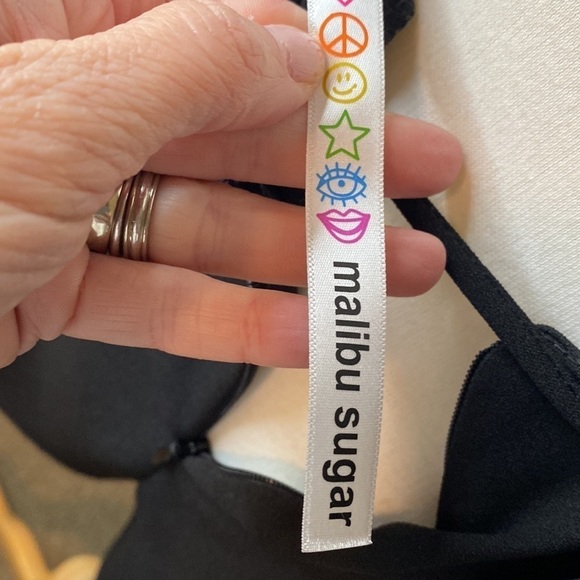 Malibu Sugar Girls Size Small Black Dressy Romper in Like New Condition - Picture 7 of 11